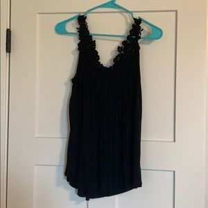 marty m black lace tank